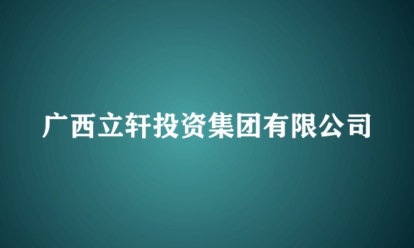 广西立轩投资集团有限公司