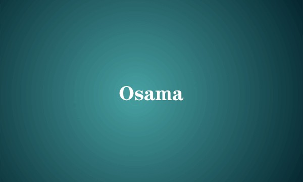 Osama