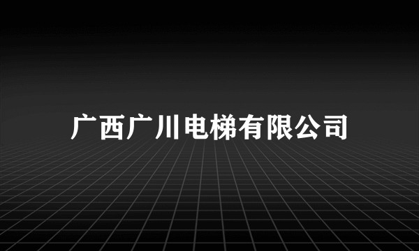 广西广川电梯有限公司