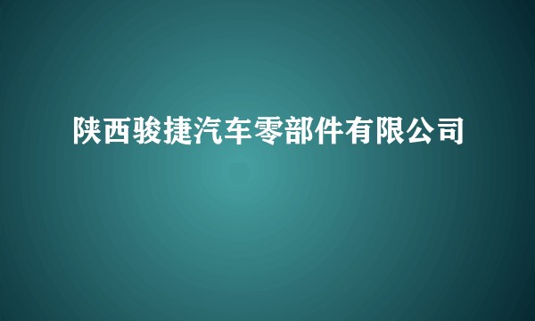 陕西骏捷汽车零部件有限公司