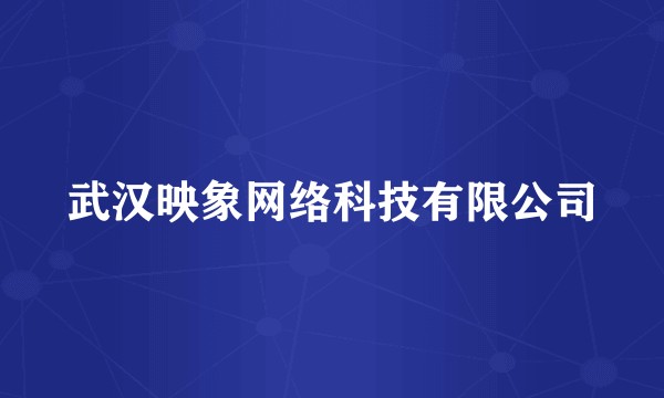 武汉映象网络科技有限公司