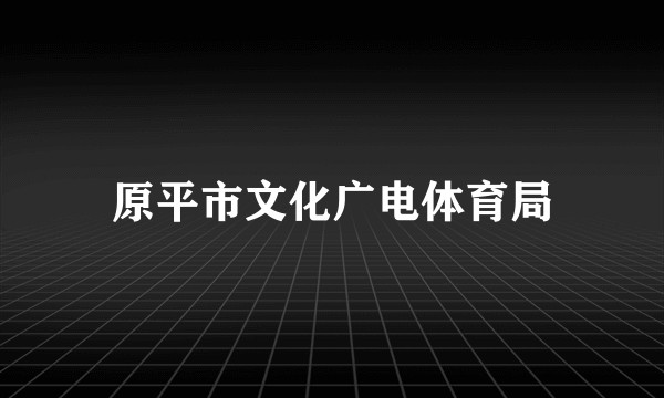原平市文化广电体育局