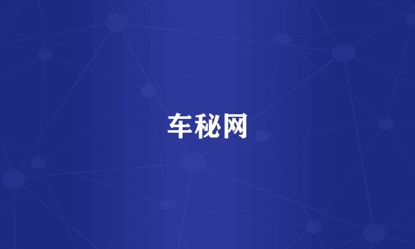 车秘网