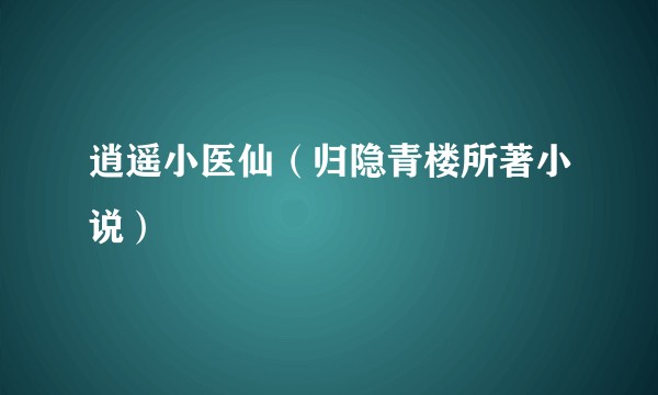 逍遥小医仙（归隐青楼所著小说）