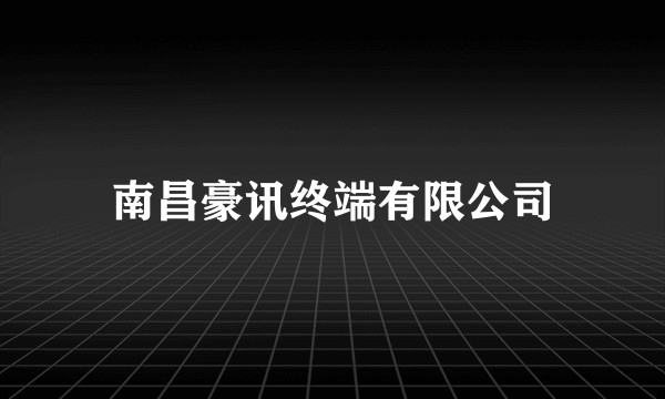 南昌豪讯终端有限公司