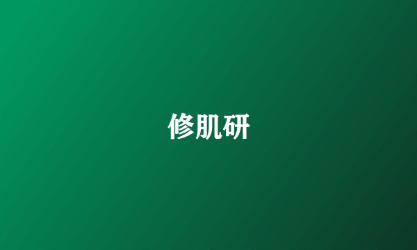 修肌研