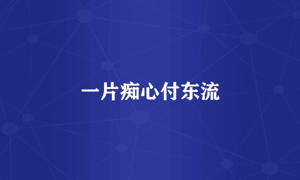 一片痴心付东流
