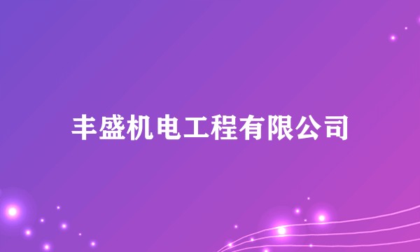 丰盛机电工程有限公司