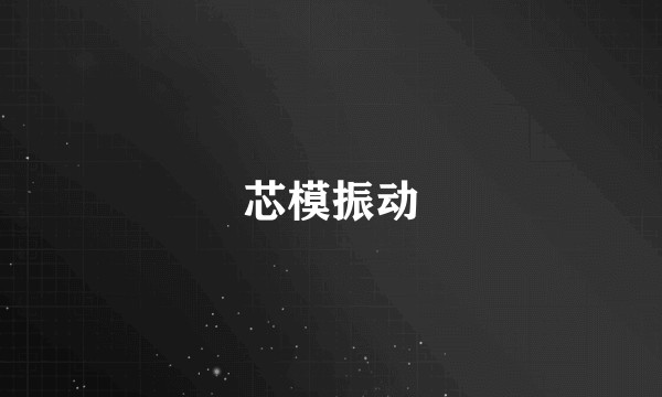 芯模振动