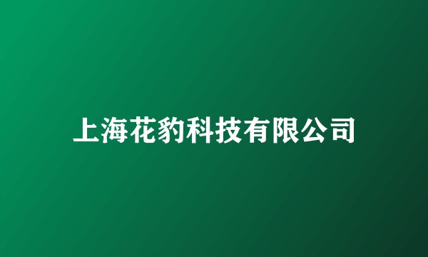 上海花豹科技有限公司