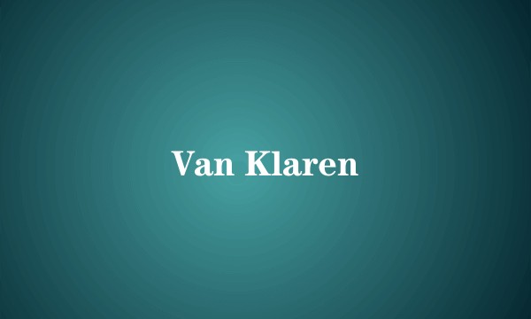 Van Klaren