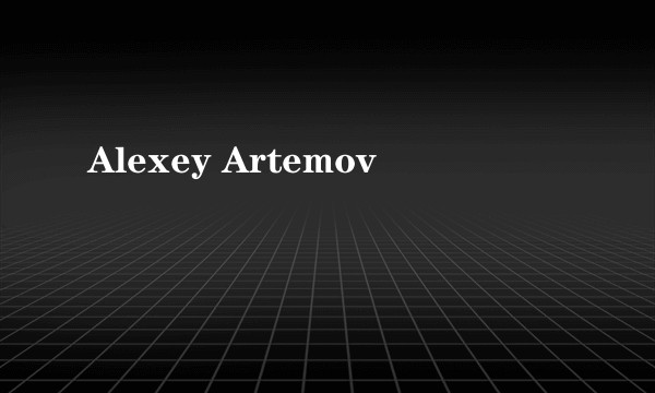 Alexey Artemov