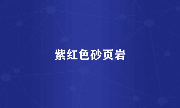 紫红色砂页岩