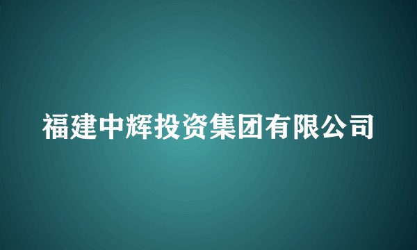 福建中辉投资集团有限公司