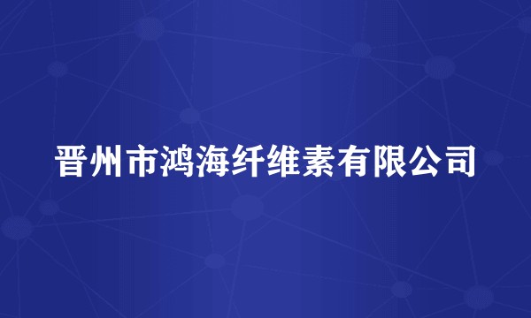 晋州市鸿海纤维素有限公司