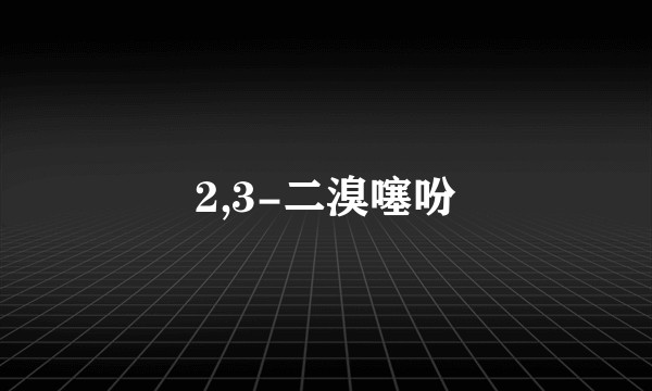 2,3-二溴噻吩