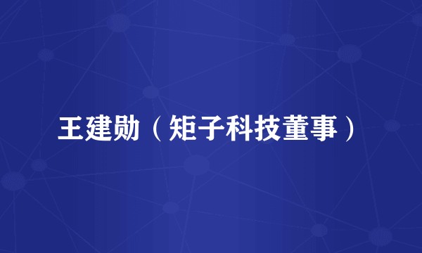 王建勋（矩子科技董事）