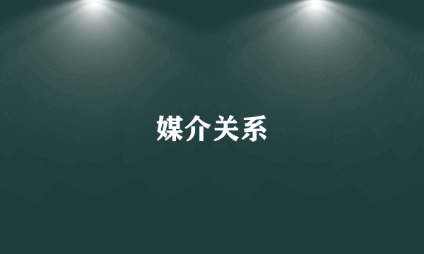 媒介关系
