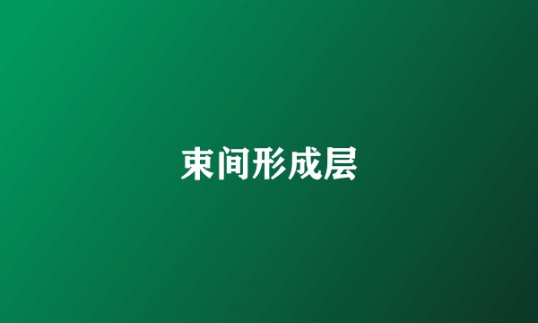 束间形成层