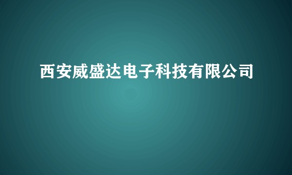 西安威盛达电子科技有限公司