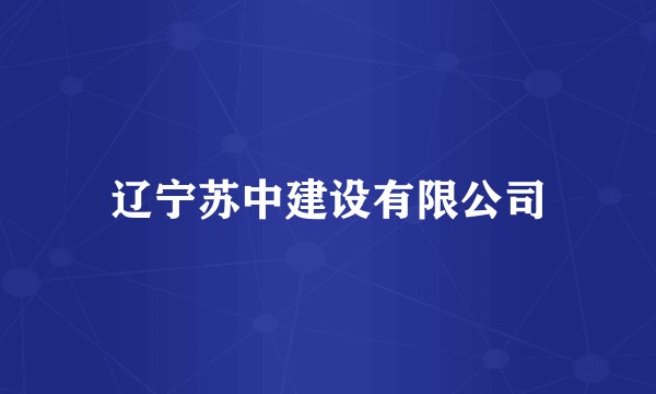 辽宁苏中建设有限公司