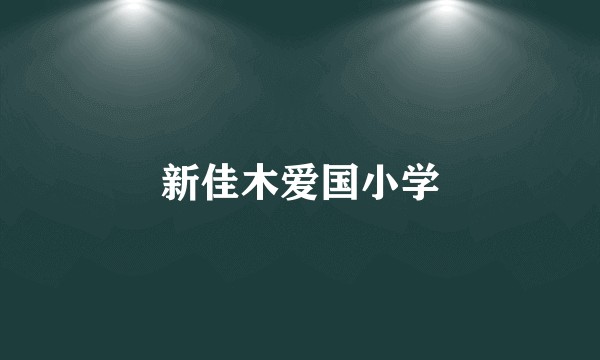 新佳木爱国小学