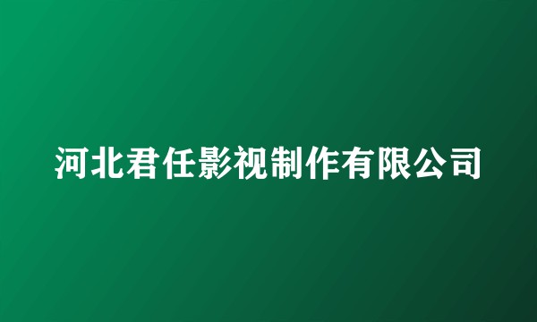 河北君任影视制作有限公司