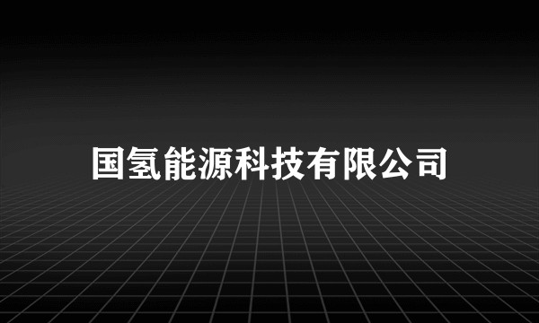 国氢能源科技有限公司