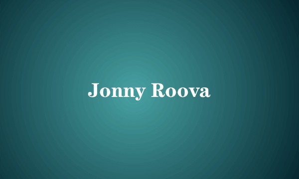 Jonny Roova