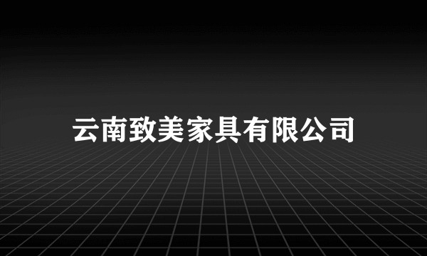 云南致美家具有限公司