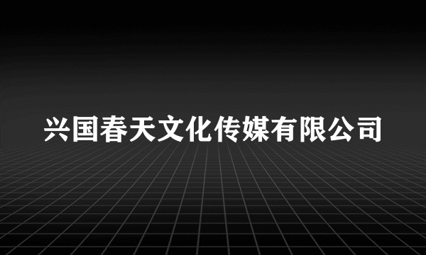兴国春天文化传媒有限公司