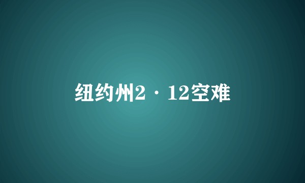 纽约州2·12空难