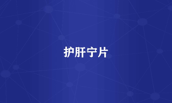 护肝宁片
