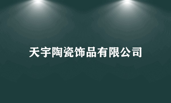 天宇陶瓷饰品有限公司