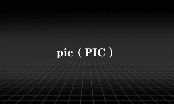 pic（PIC）