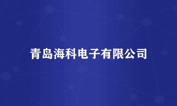 青岛海科电子有限公司