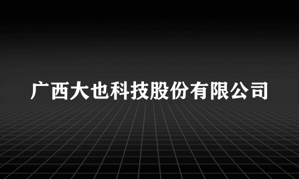 广西大也科技股份有限公司