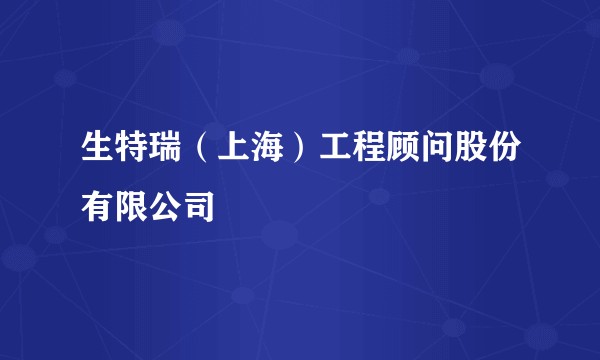 生特瑞（上海）工程顾问股份有限公司