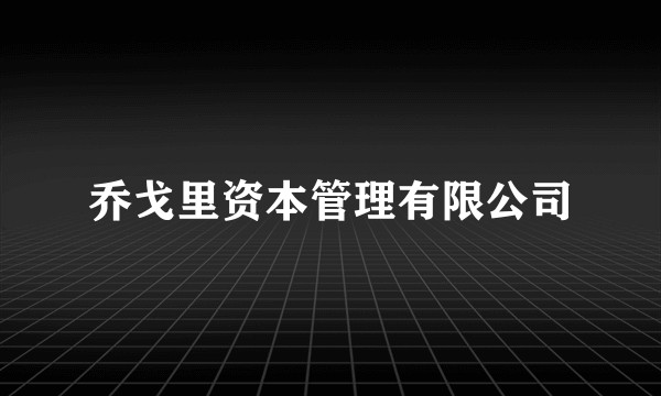 乔戈里资本管理有限公司
