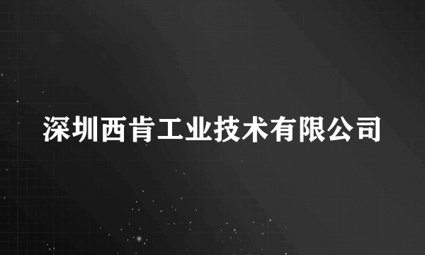 深圳西肯工业技术有限公司