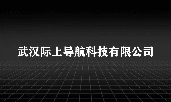 武汉际上导航科技有限公司