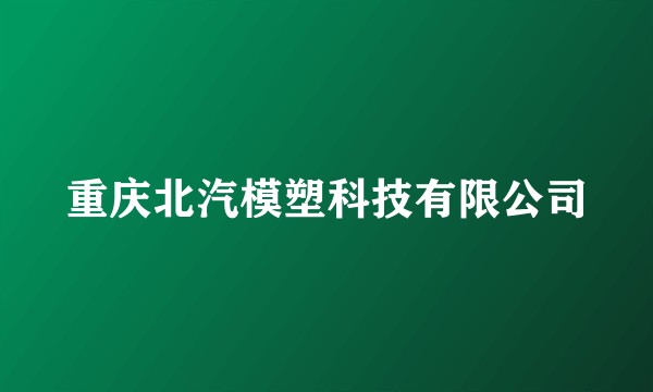 重庆北汽模塑科技有限公司