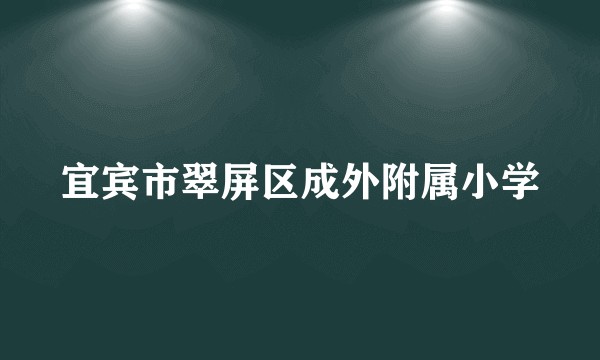 宜宾市翠屏区成外附属小学
