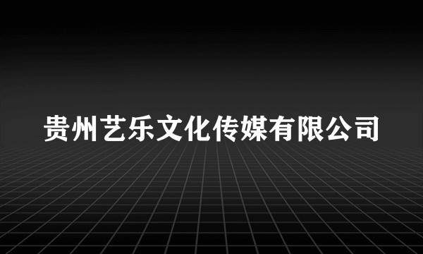 贵州艺乐文化传媒有限公司