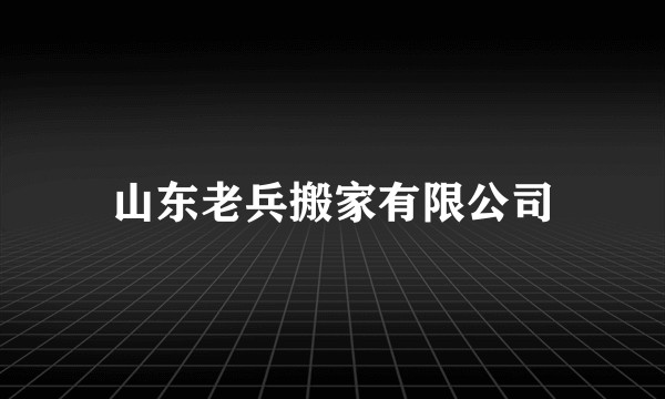 山东老兵搬家有限公司