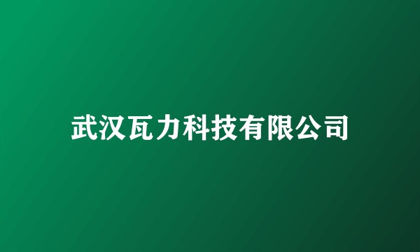 武汉瓦力科技有限公司
