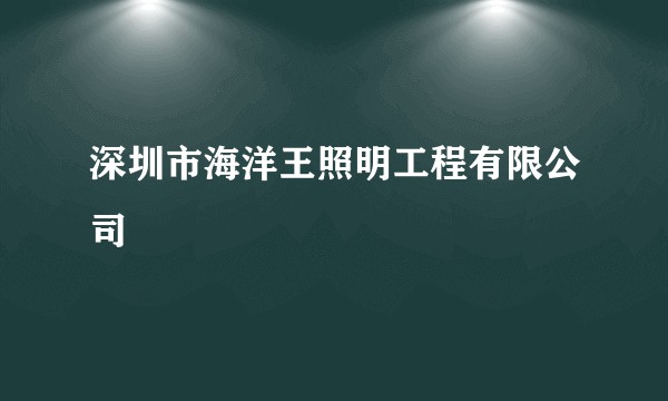 深圳市海洋王照明工程有限公司
