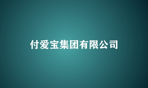 付爱宝集团有限公司