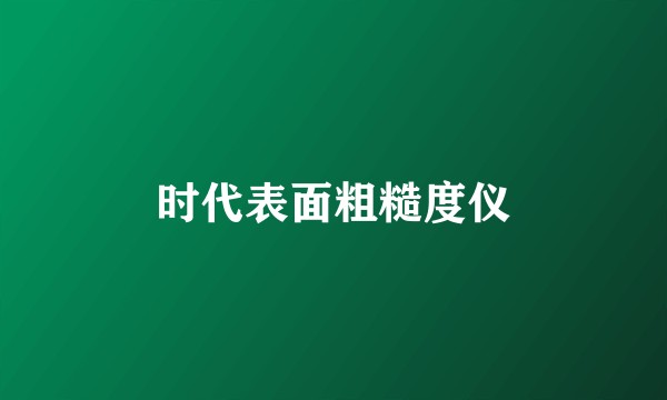 时代表面粗糙度仪