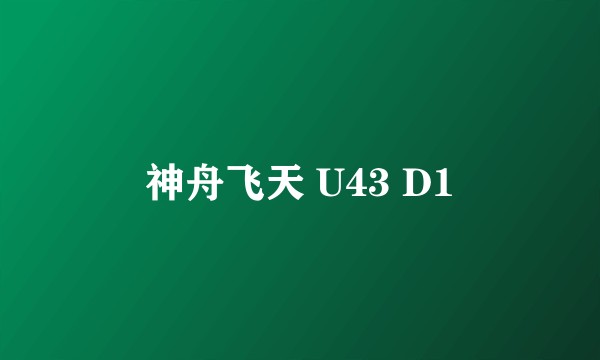 神舟飞天 U43 D1